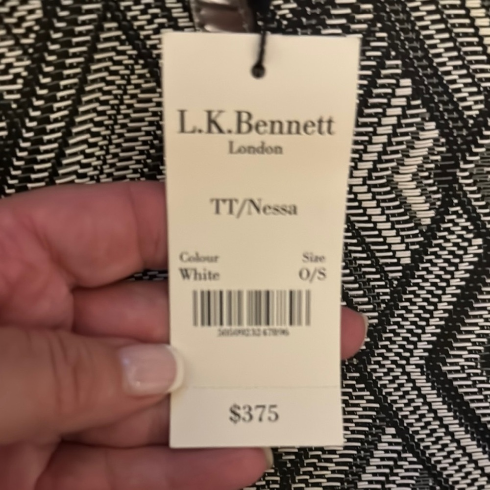 LK Bennett Monochrome Patterned Tote NWT - Picture 7 of 9